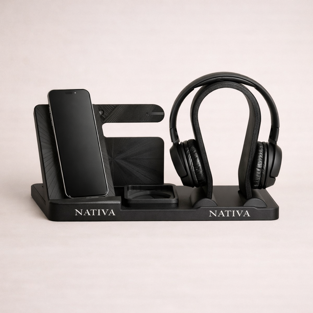 Desktop organizer branded